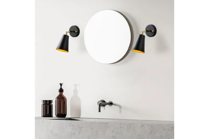 Væglampe Avraen Sort / Rany - Sort / Rany - Belysning - Lamper & indendørsbelysning - Væglampe