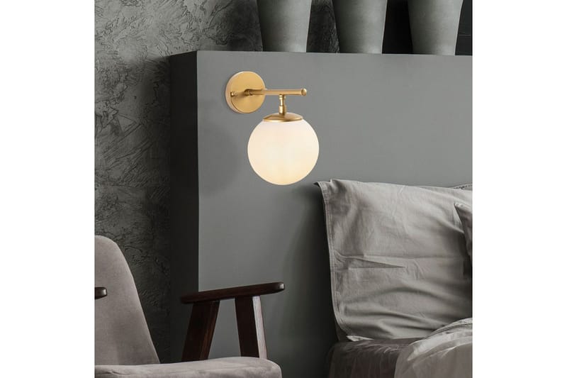 Væglampe Berriarenr Skinnende guld - Skinnende guld - Belysning - Lamper & indendørsbelysning - Væglampe