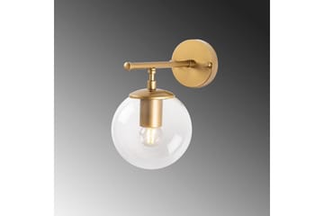 Væglampe Berriarenr Skinnende guld / Transparent - Skinnende guld / Transparent - Belysning - Lamper & indendørsbelysning - Væglampe