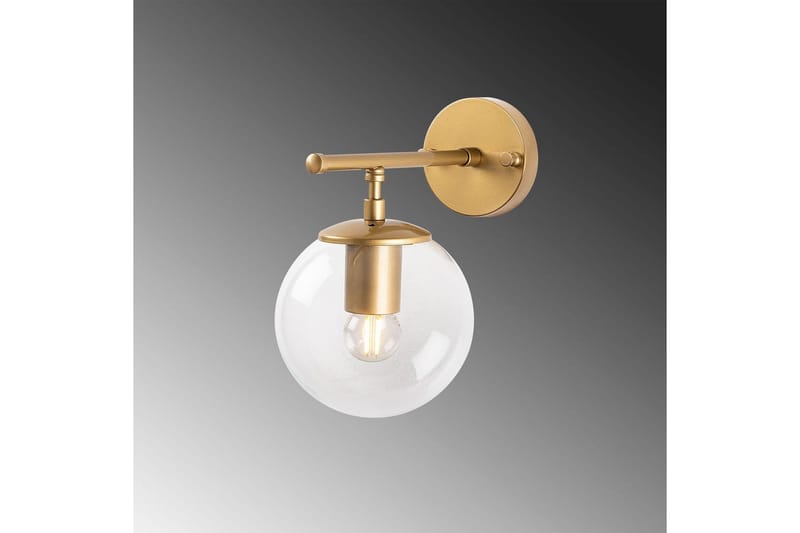 Væglampe Berriarenr Skinnende guld / Transparent - Skinnende guld / Transparent - Belysning - Lamper & indendørsbelysning - Væglampe