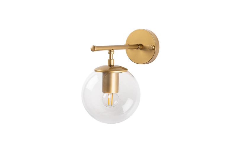 Væglampe Berriarenr Skinnende guld / Transparent - Skinnende guld / Transparent - Belysning - Lamper & indendørsbelysning - Væglampe