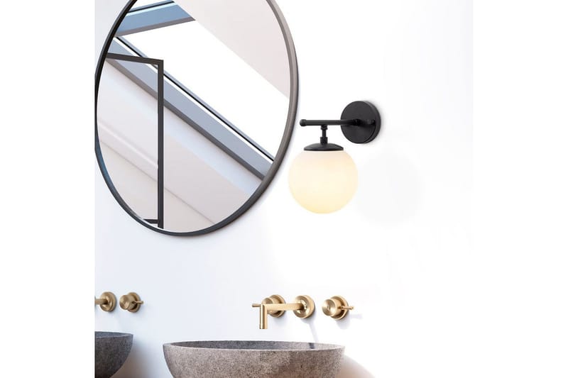 Væglampe Berriarenr Sort / Creme - Sort / Creme - Belysning - Lamper & indendørsbelysning - Væglampe