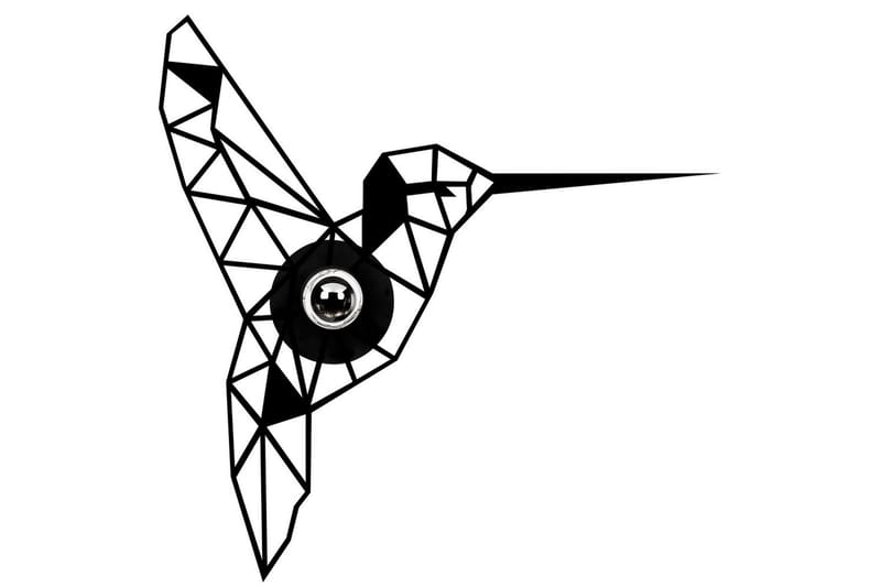 Væglampe Brilo Bird Sort - Sort - Belysning - Lamper & indendørsbelysning - Væglampe