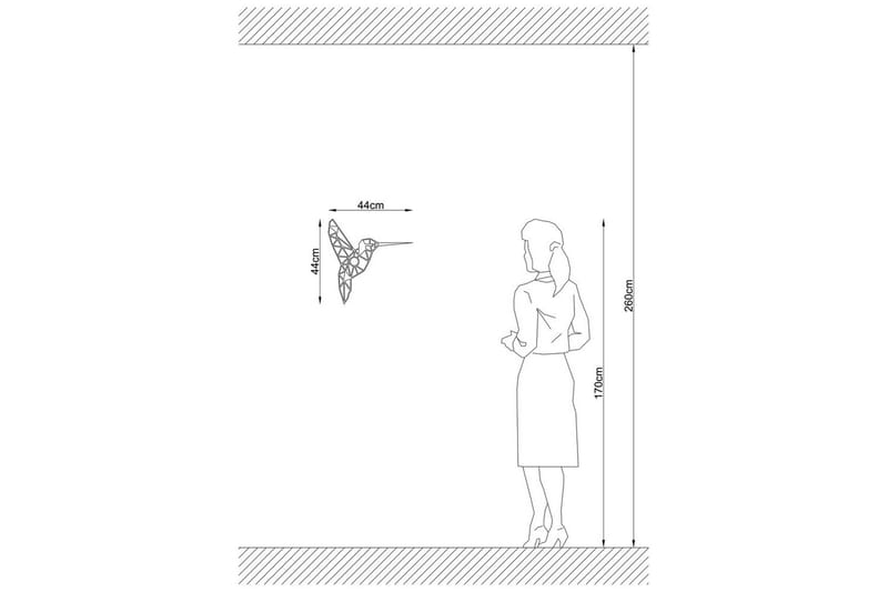 Væglampe Brilo Bird Sort - Sort - Belysning - Lamper & indendørsbelysning - Væglampe
