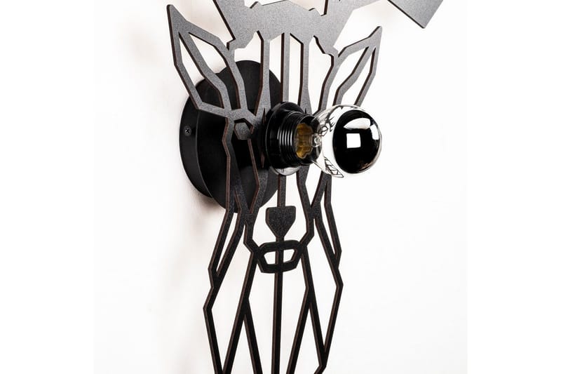 Væglampe Brilo Deer Sort - Sort - Belysning - Lamper & indendørsbelysning - Væglampe