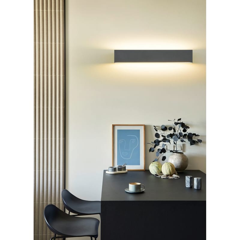 Væglampe Concha - 47 cm, Antracit - Belysning - Lamper & indendørsbelysning - Væglampe