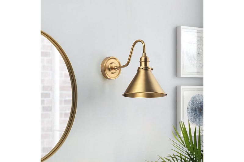 Væglampe Elstead Lighting Provence Aldret messing - Aldret messing - Belysning - Lamper & indendørsbelysning - Væglampe