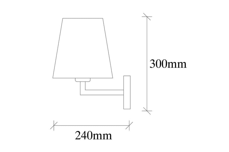 Væglampe Fenda Sort / Creme - Sort / Creme - Belysning - Lamper & indendørsbelysning - Væglampe