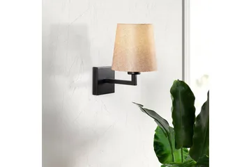 Væglampe Fenda Sort / Creme - Sort / Creme - Belysning - Lamper & indendørsbelysning - Væglampe
