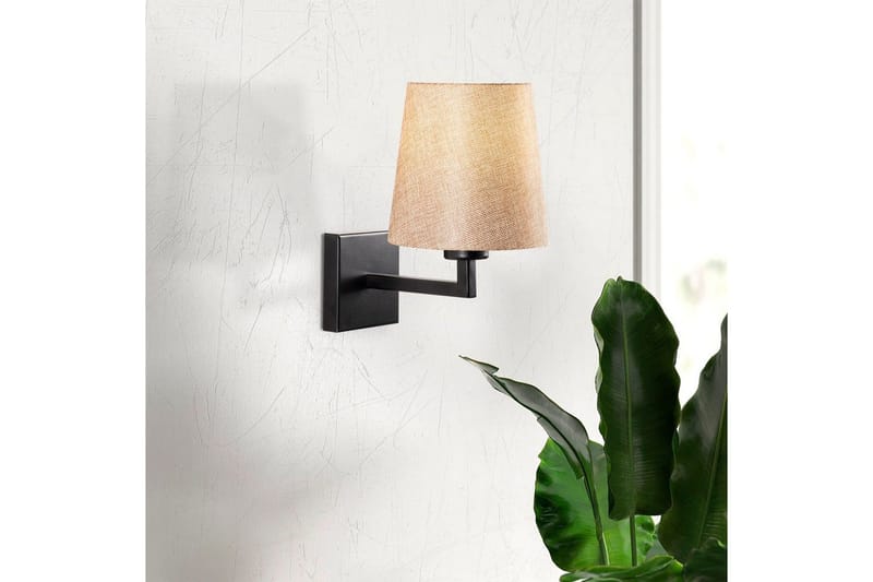 Væglampe Fenda Sort / Creme - Sort / Creme - Belysning - Lamper & indendørsbelysning - Væglampe