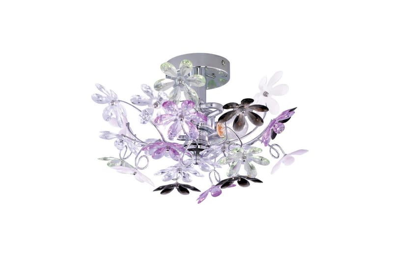 Væglampe Flower, Krom