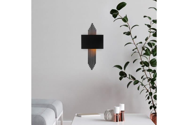 Væglampe Grelon Sort - Sort - Belysning - Lamper & indendørsbelysning - Væglampe