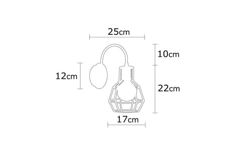 Væglampe Halieland Sort / Bronze - Sort - Belysning - Lamper & indendørsbelysning - Væglampe