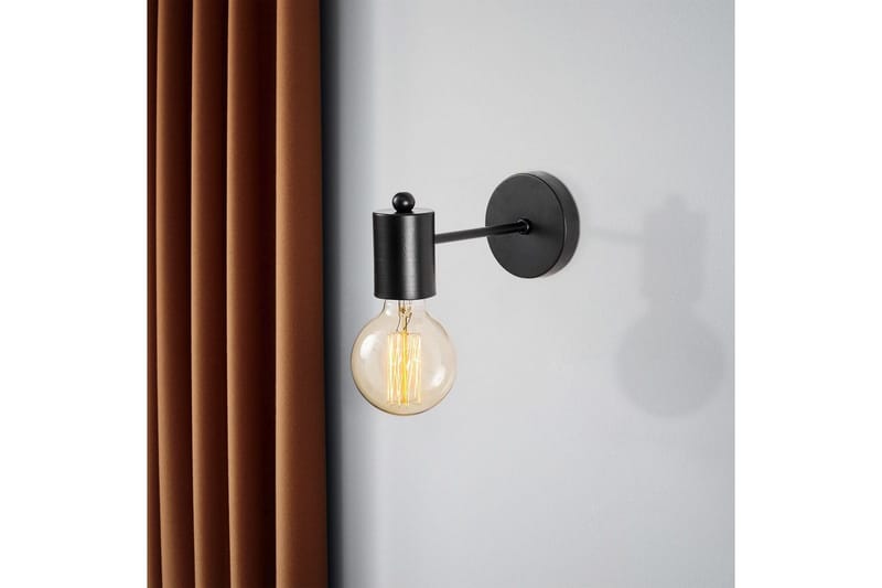 Væglampe Hexaia Sort - Sort - Belysning - Lamper & indendørsbelysning - Væglampe