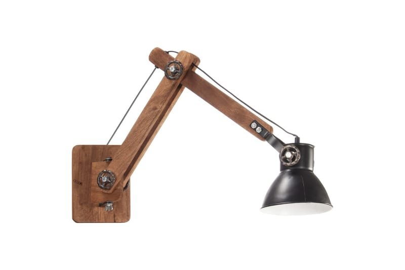 Væglampe Industriel Stil Rund E27 Sort - Belysning - Lamper & indendørsbelysning - Væglampe