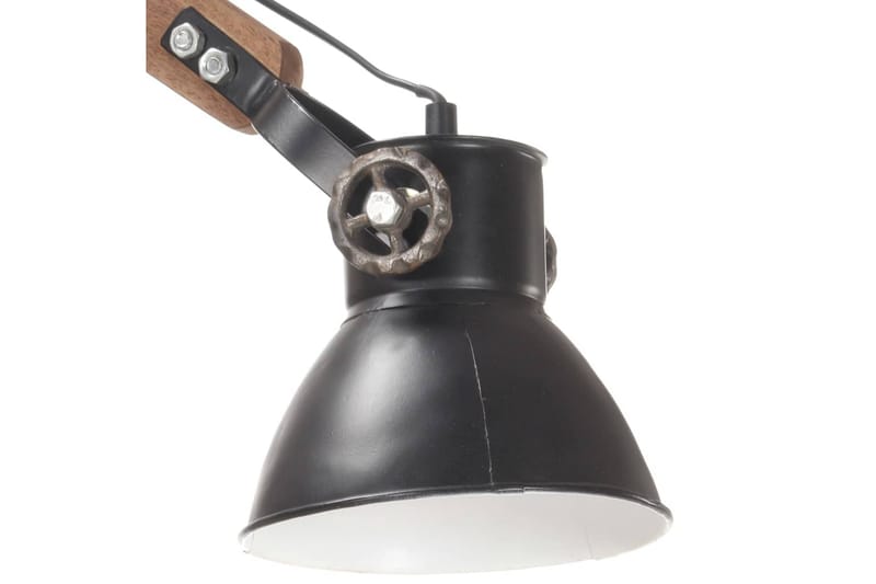 Væglampe Industriel Stil Rund E27 Sort - Sengelampe væg - Soveværelse lampe - Væglampe - Vægarmatur