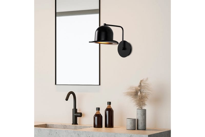 Væglampe Jolna Sugana Sort - Sort - Belysning - Lamper & indendørsbelysning - Væglampe