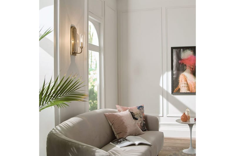 Væglampe Kichler Kimrose Børstet Naturlig Messing - Børstet Naturlig Messing - Belysning - Lamper & indendørsbelysning - Væglampe