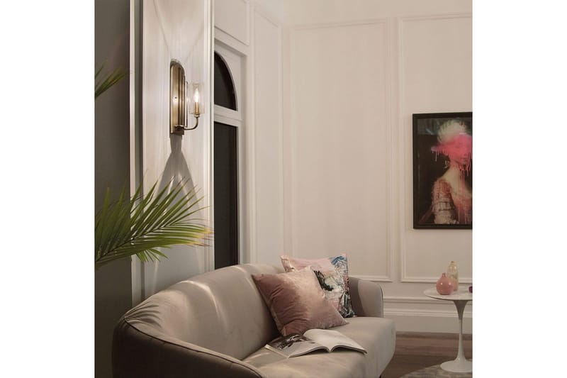 Væglampe Kichler Kimrose Børstet Naturlig Messing - Børstet Naturlig Messing - Belysning - Lamper & indendørsbelysning - Væglampe