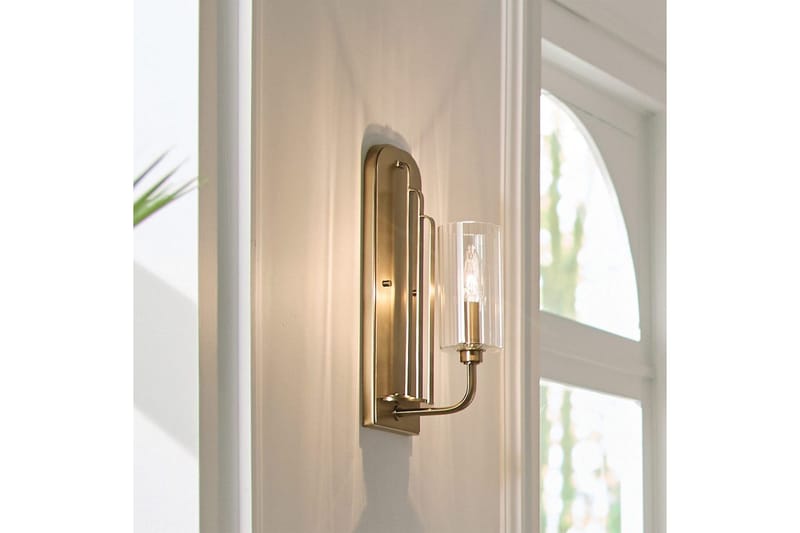 V æglampe Kichler Kimrose Børstet Naturlig Messing - Børstet Naturlig Messing - Belysning - Lamper & indendørsbelysning - Væglampe