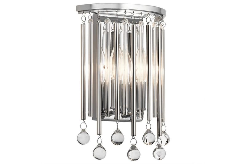 Væglampe Kichler Piper Poleret Krom, Poleret Krom