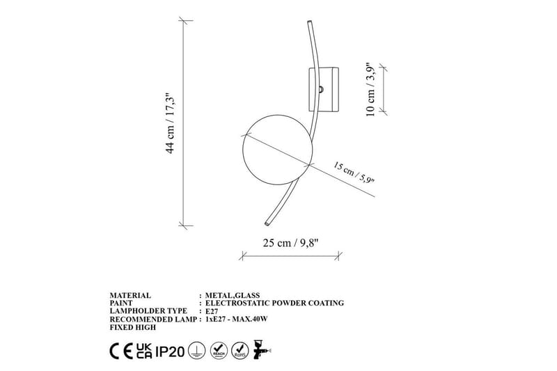 Væglampe Kimbell Rany - Rany - Belysning - Lamper & indendørsbelysning - Væglampe