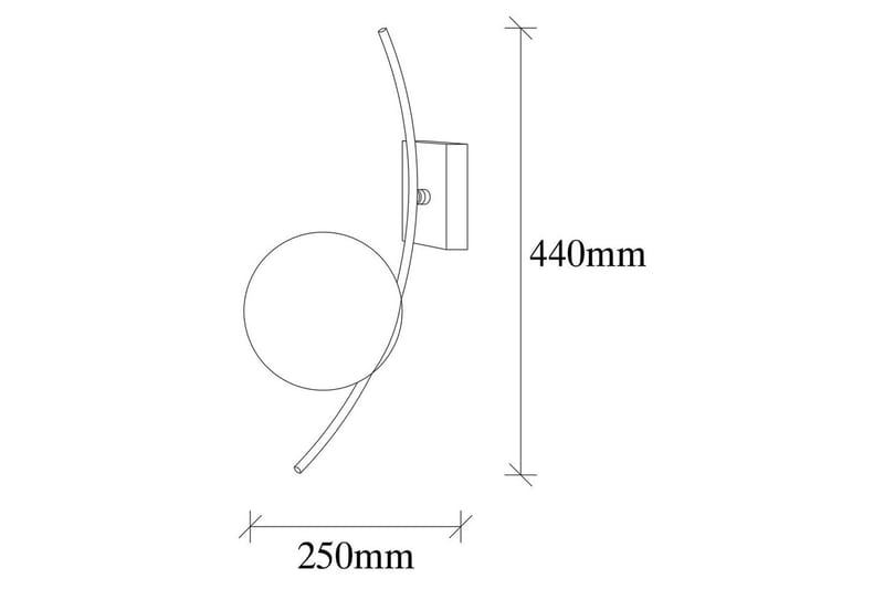 Væglampe Kimbell Sort / Hvid - Sort / Hvid - Belysning - Lamper & indendørsbelysning - Væglampe