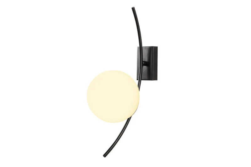 Væglampe Kimbell Sort / Hvid, Sort / Hvid