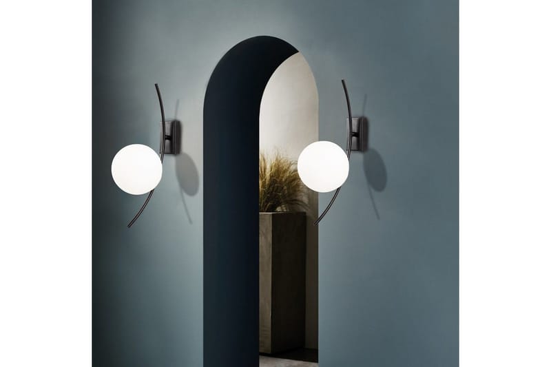 Væglampe Kimbell Sort / Hvid - Sort / Hvid - Belysning - Lamper & indendørsbelysning - Væglampe