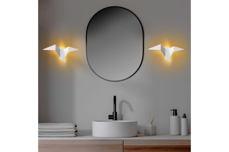 Væglampe Kivo Hvid - Hvid - Belysning - Lamper & indendørsbelysning - Væglampe