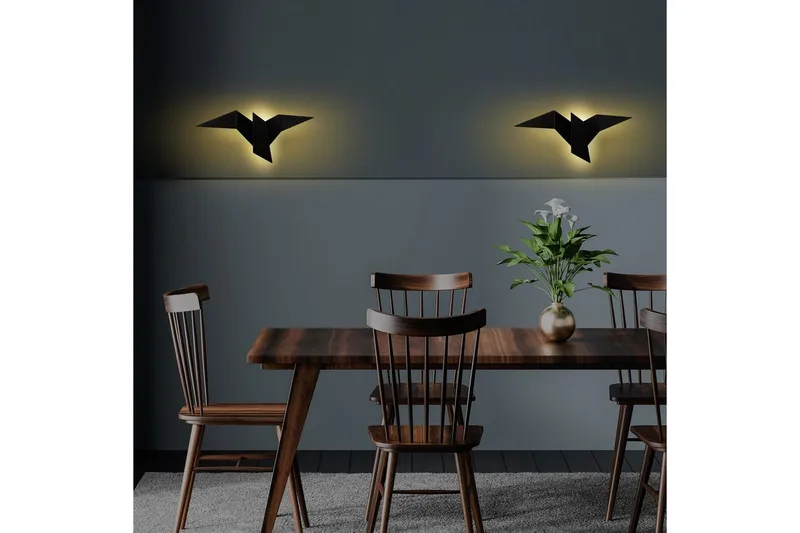 Væglampe Kivo Sort - Sort - Belysning - Lamper & indendørsbelysning - Væglampe