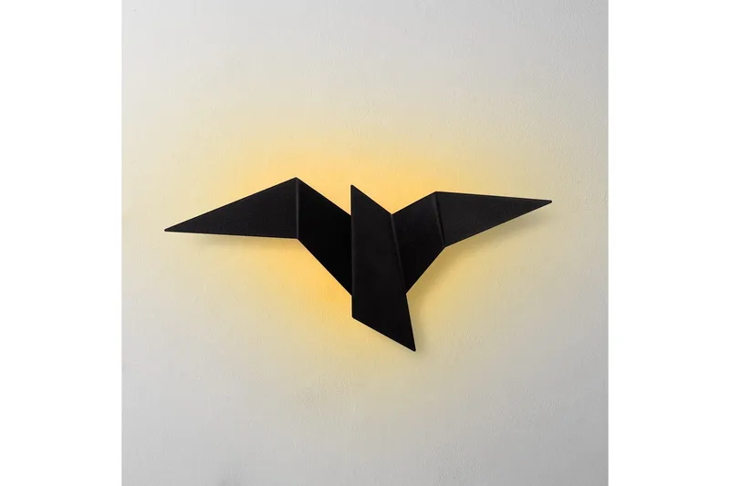 Væglampe Kivo Sort - Sort - Belysning - Lamper & indendørsbelysning - Væglampe