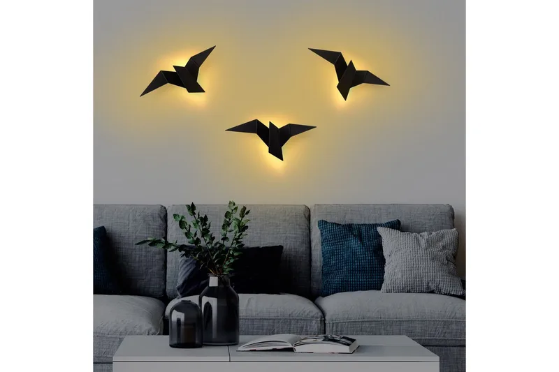 Væglampe Kivo Sort - Sort - Belysning - Lamper & indendørsbelysning - Væglampe