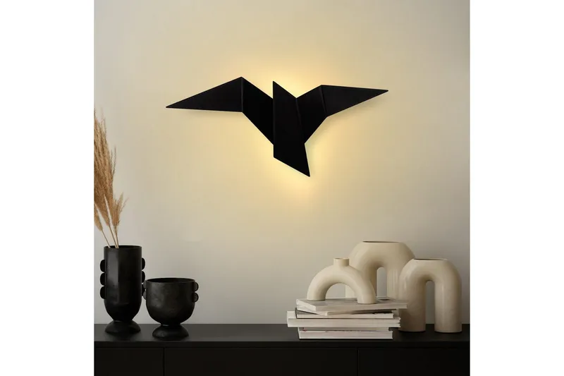 Væglampe Kivo Sort - Sort - Belysning - Lamper & indendørsbelysning - Væglampe