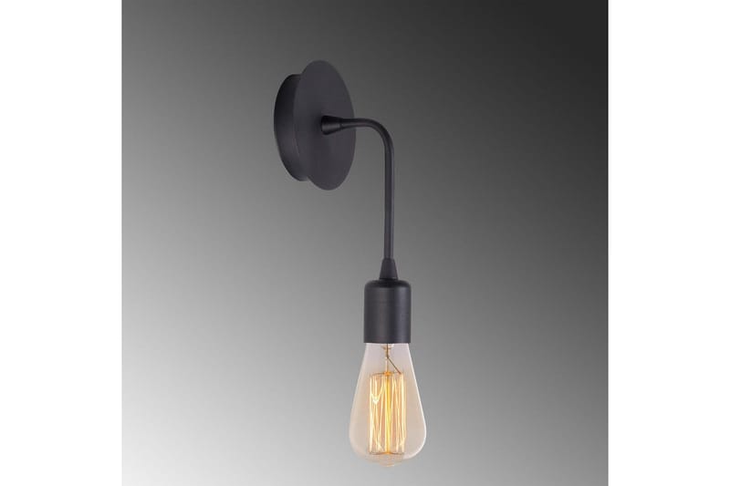Væglampe Lysar Sort - Sort - Belysning - Lamper & indendørsbelysning - Væglampe