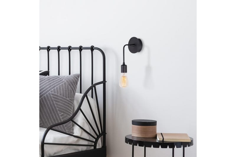 Væglampe Lysar Sort - Sort - Belysning - Lamper & indendørsbelysning - Væglampe