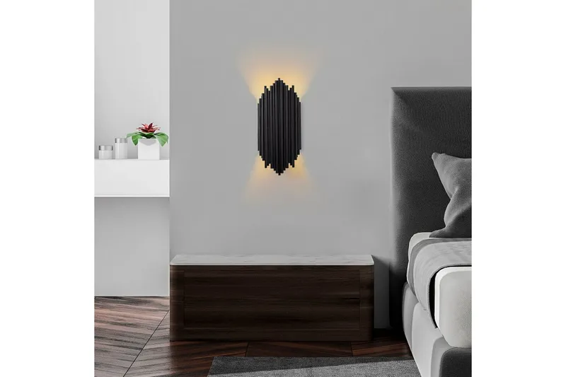 Væglampe Mahima Sort - Sort - Belysning - Lamper & indendørsbelysning - Væglampe
