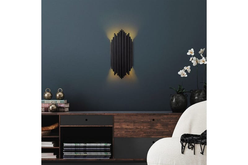 Væglampe Mahima Sort - Sort - Belysning - Lamper & indendørsbelysning - Væglampe