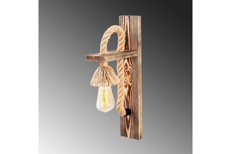 Væglampe Nirao Træ - Brun - Belysning - Lamper & indendørsbelysning - Væglampe