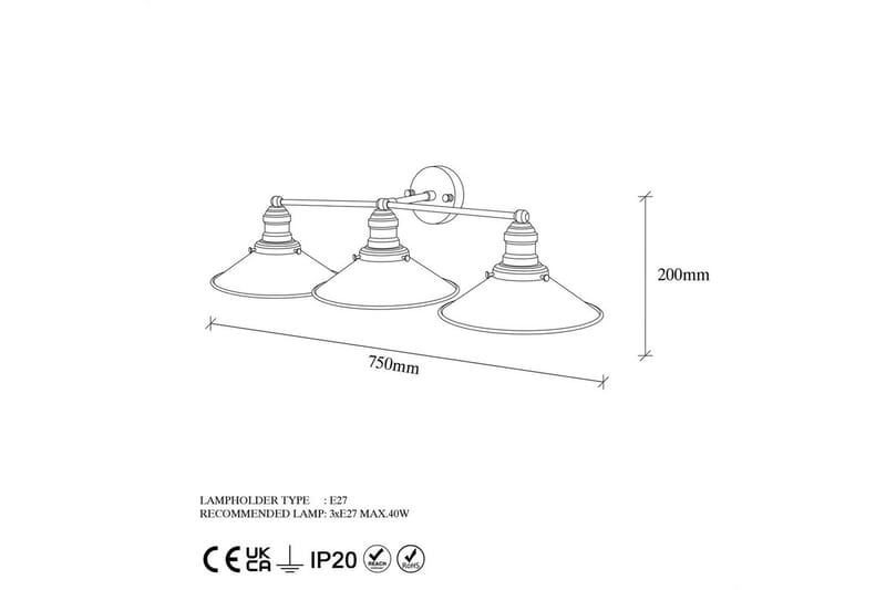 Væglampe Nolen Sort / Antik - Sort/Antracit - Belysning - Lamper & indendørsbelysning - Væglampe