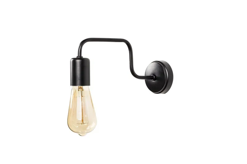 Væglampe Nymera sort, Sort