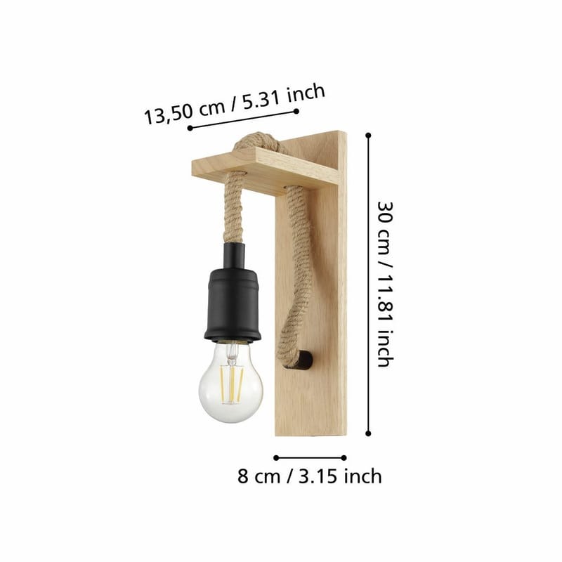 Væglampe Rampside - 8 cm - Belysning - Lamper & indendørsbelysning - Væglampe