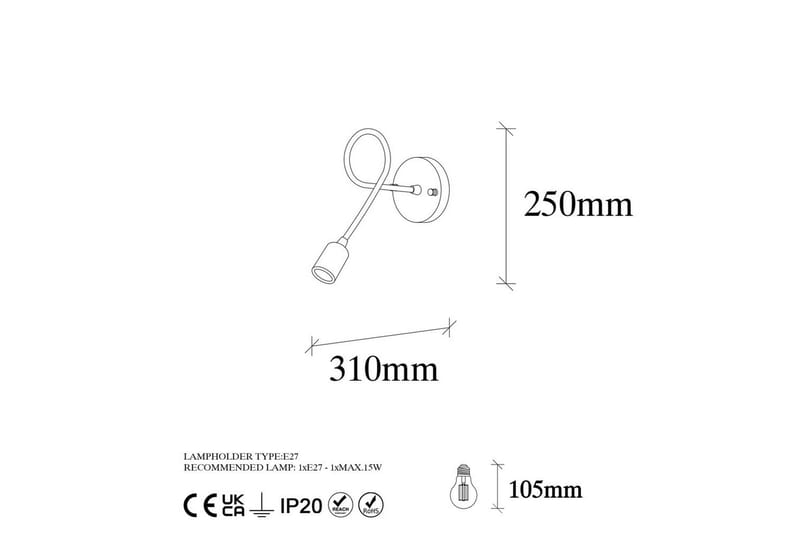 Væglampe Ranju Sort / Antik - Bronze/Sort - Belysning - Lamper & indendørsbelysning - Væglampe
