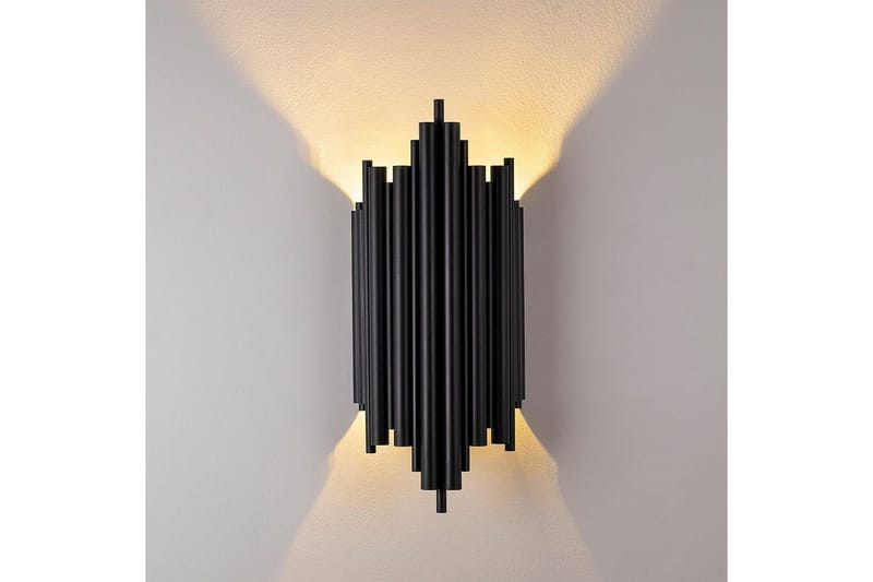 Væglampe Raoji Sort - Sort - Belysning - Lamper & indendørsbelysning - Væglampe