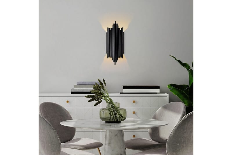 Væglampe Raoji Sort - Sort - Belysning - Lamper & indendørsbelysning - Væglampe