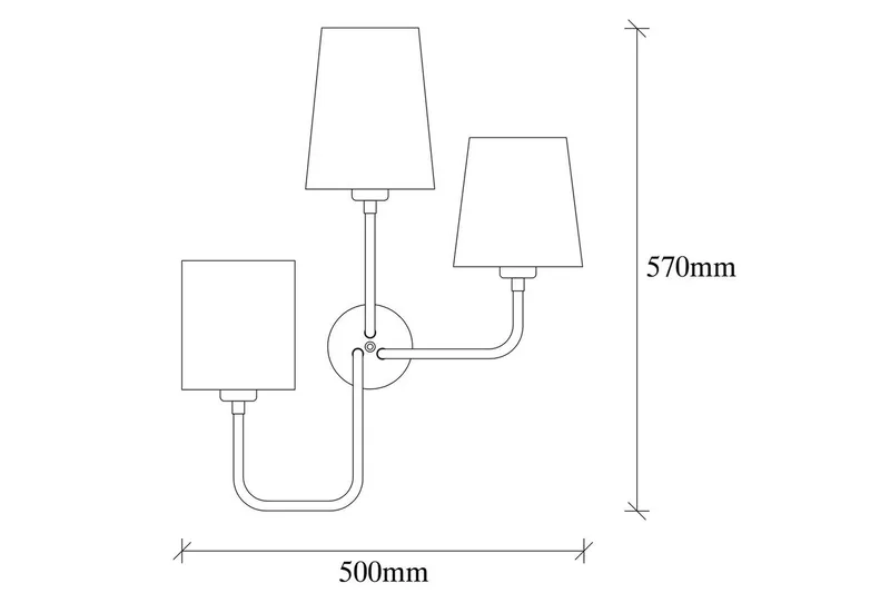 Væglampe Rihan Sort - Sort - Belysning - Lamper & indendørsbelysning - Væglampe