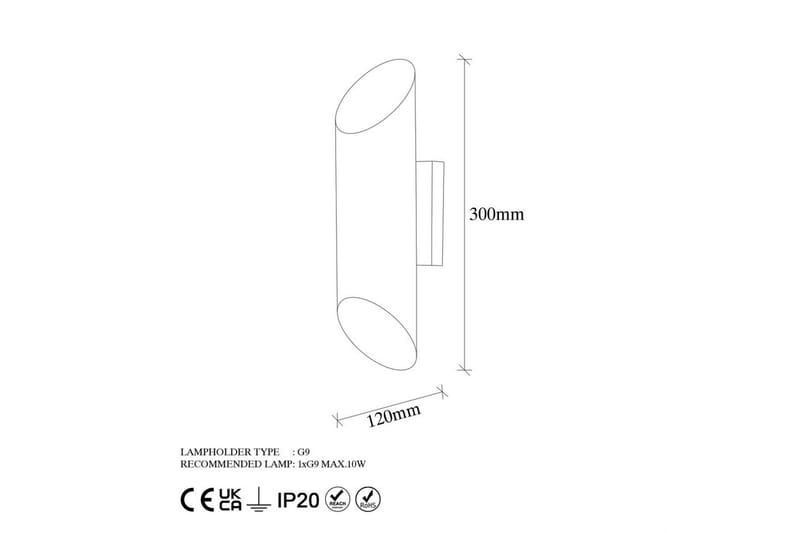 Væglampe Skære Hvid - Hvid - Belysning - Lamper & indendørsbelysning - Væglampe