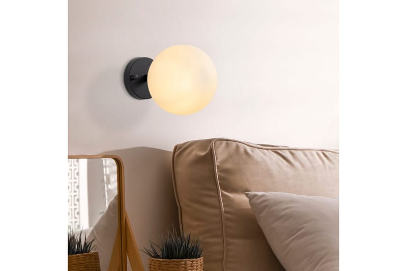 Væglampe Sone Sort / Creme - Sort / Creme - Belysning - Lamper & indendørsbelysning - Væglampe