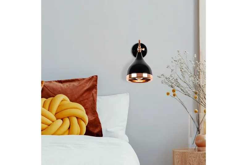 Væglampe Soodz Sort / Kobber - Sort / Kobber - Belysning - Lamper & indendørsbelysning - Væglampe