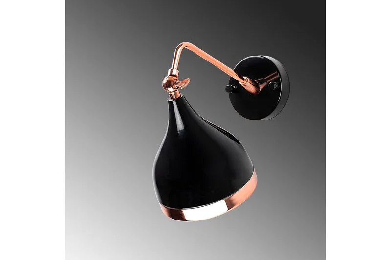 Væglampe Soodz Sort / Kobber - Sort / Kobber - Belysning - Lamper & indendørsbelysning - Væglampe